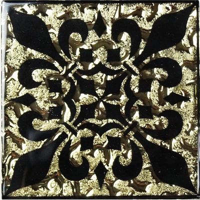 Роскошная Мозаика Напольные вставки ВВ 09 Мальта Золото 8x8