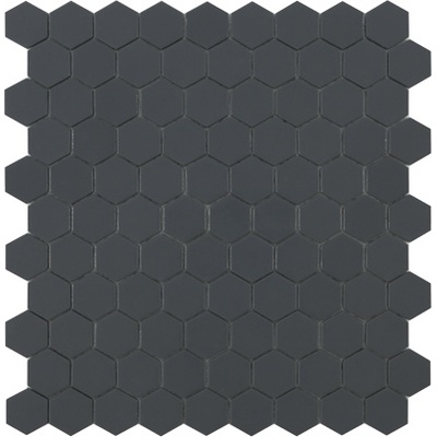 Vidrepur Nordic Hex № 908 Темно-серый (на сетке) 30,7x31,7 - керамическая плитка и керамогранит