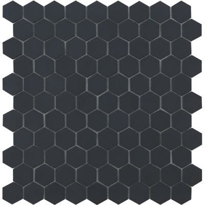 Vidrepur Nordic Hex № 903 Черный (на сетке) 30,7x31,7 - керамическая плитка и керамогранит