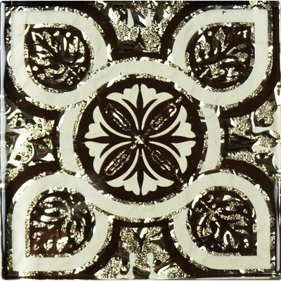 Роскошная Мозаика Напольные вставки ВВ 15 Орион Золото 8x8