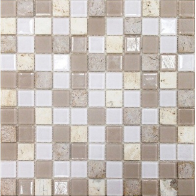 Orro Mosaic Glasstone Бело Бежевая 29,5x29,5