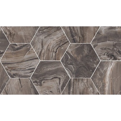 Flaviker PI.SA Supreme Exotic Brown Mosaico Hexagon Rett. 51x29,2