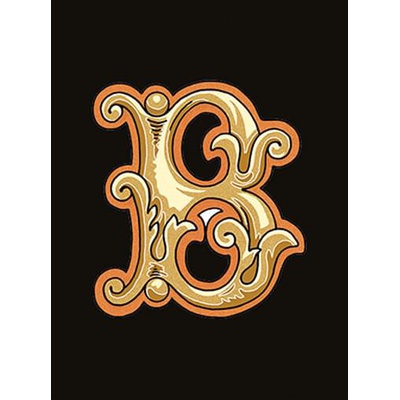 Versace Alphabet 48971 Lettera Nera B 14,5x19,4