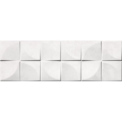 Ceramika Color Struktury 3D Quadra White 25x75
