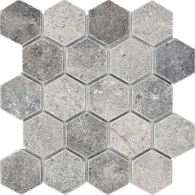 Starmosaic Wild Stone Hexagon VLg Tumbled натур. мрамор 30.5x30.5