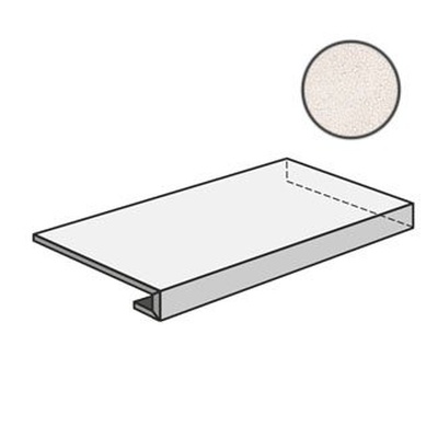 Sant Agostino Set CSAGADCW12 Gradone Ang Concrete White 33x120 - керамическая плитка и керамогранит