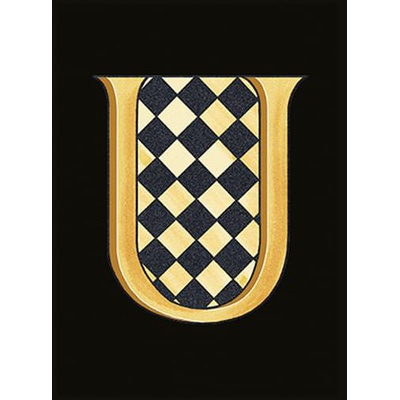 Versace Alphabet 48990 Lettera Nera U 14,5x19,4