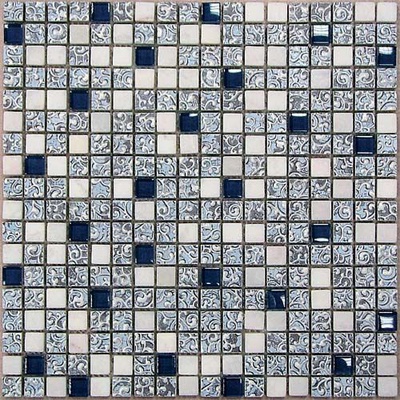 Bonaparte Мозаика стеклянная с камнем Dreams Blue 30x30