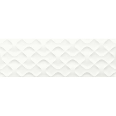 Ceramika Color Struktury 3D Ribbon White 25x75