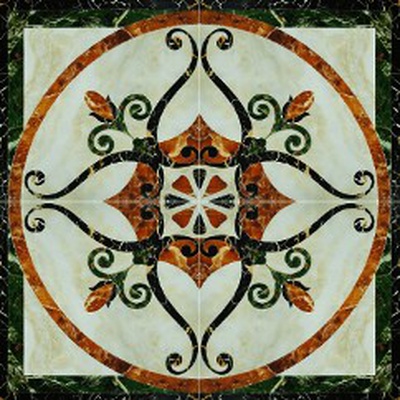 Infinity Ceramic Tiles Castello Fronzola Roseton Crema 120x120