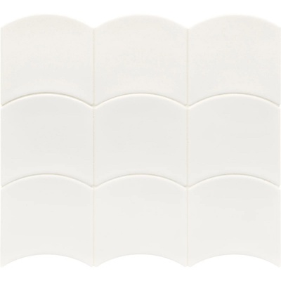 Equipe Wave 28838 White 12x12 - керамическая плитка и керамогранит