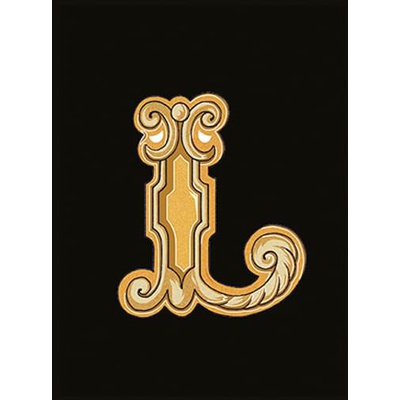 Versace Alphabet 48981 Lettera Nera L 14,5x19,4