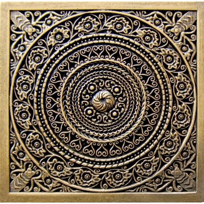 Moneli Decor Декоративные вставки (латунь) Rosal Shined brass (бронза Lapp.) 6x6