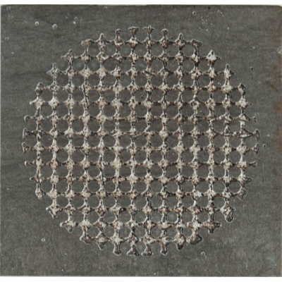Petra Antiqua Acqueforti tiles Spray Patch Londongrey Silver 10x10