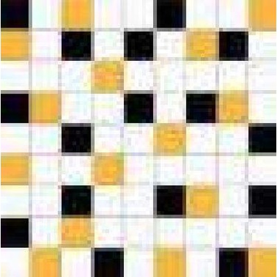 Versace Alphabet 48913 Mosaico Micro Mix Bianco-Nero-Oro 19,4x19,4