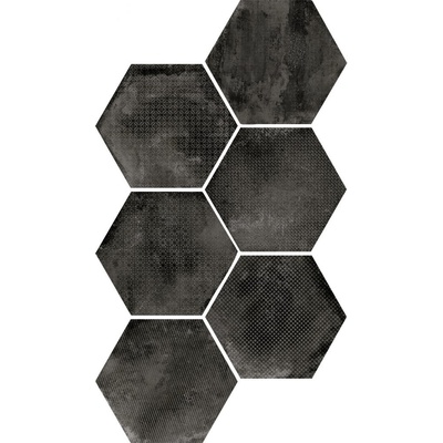 Equipe Urban 23608 Hexagon Melange Dark Antislip 29.2x25.4