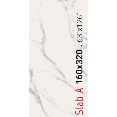 Ava Marmi Statuario 83091 Slab A Lappato Rettificato 160x320