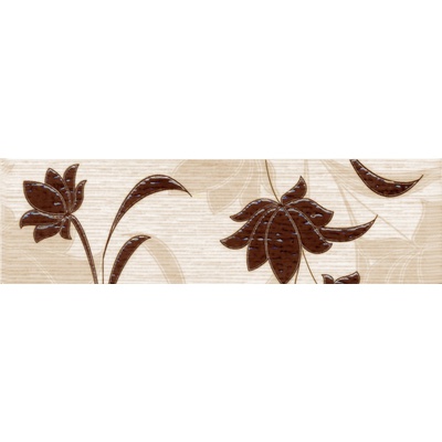Terracotta Laura Flowers LR-B1-CH Шоколадный 5.7x20
