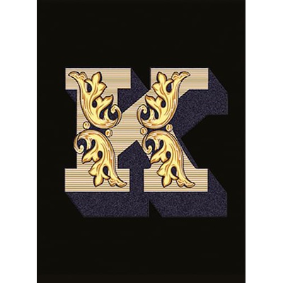 Versace Alphabet 48980 Lettera Nera K 14,5x19,4