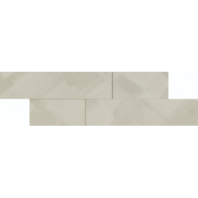 Apavisa Aluminium 8431940350085 White Spazzolato Mosaico Brick 58.5x19