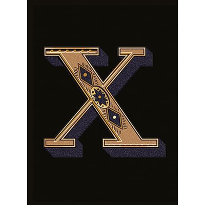 Versace Alphabet 48993 Lettera Nera X 14,5x19,4