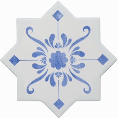 Cevica Becolors Star Stencil Electric Blue 13.25x13.25