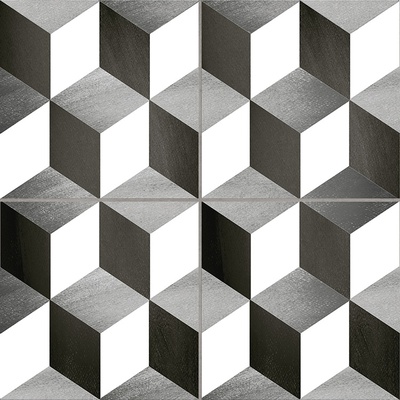 Emotion Ceramics Hidraulicos Cube Precorte Gris 45x45