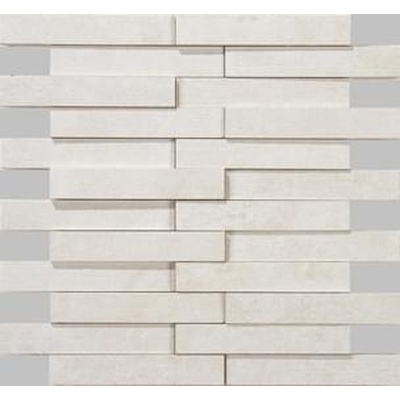 Apavisa Evolution 8431940187087 White Striato Mosaic Brick 29.75x28