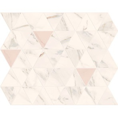 Marca Corona Motif E569 Calacatta Triangle 25x29