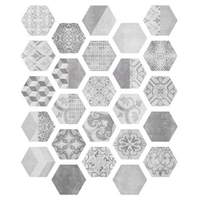 ITT Ceramic Nuuk Hexa Mix (25 вариаций рисунка) 23.2x26.7