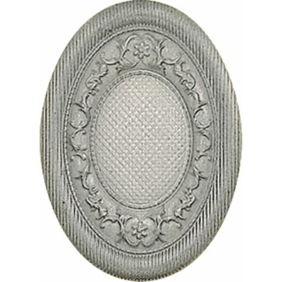 El Molino Yute Medallon Plata-Perla 10x14
