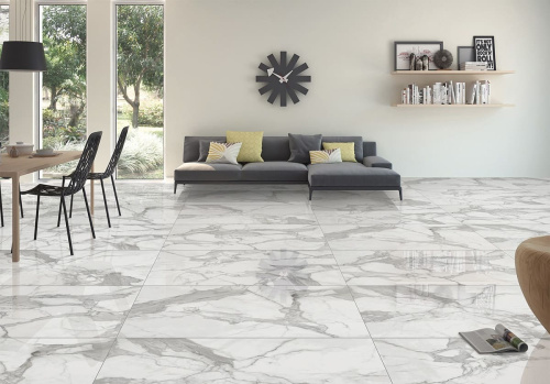 Infinity Ceramic Tiles Catania Bianco Polished 60x120