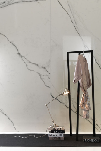 Lea Ceramiche Slimtech Timeless Marble Hyphen Pietra Gray Satinato 100x300