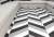 WOW Floor Tiles 102944 Chevron Floor B Ash Grey Matt 9.8x52.2