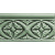 Adex Modernista ADMO4006 Relive Bizantino C/C Verde Oscuro 15x7.5