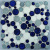Colorker Edda MSC. Sphere Blue/White 30x30